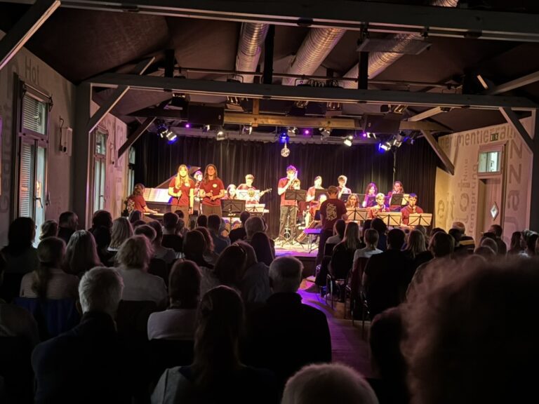 BigBand beim Auftritt auf der Bühne