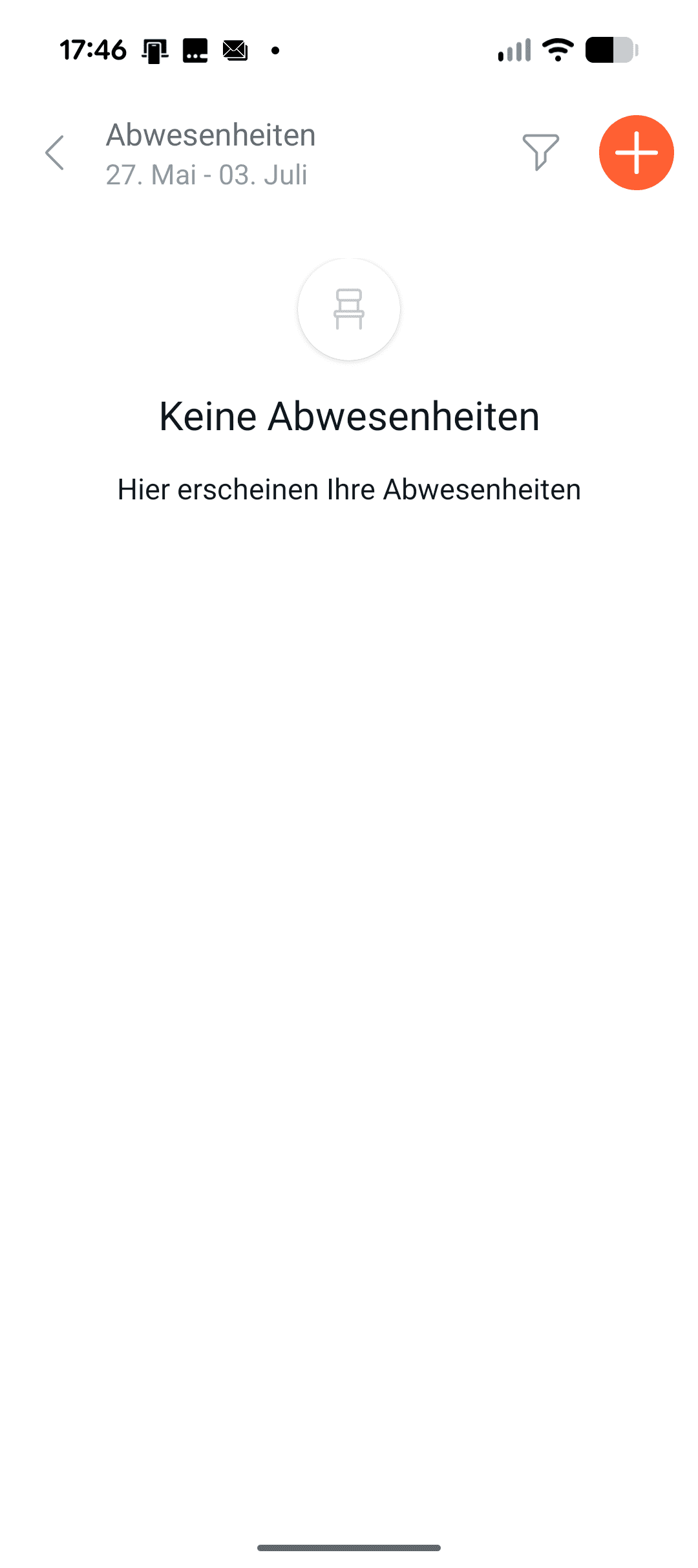 Übersicht Abwesenheiten
