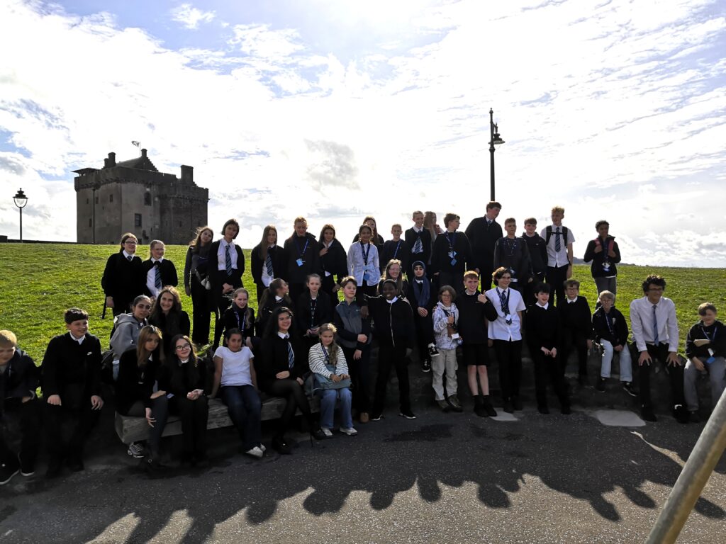 Gruppenfoto Schüler in Schottland
